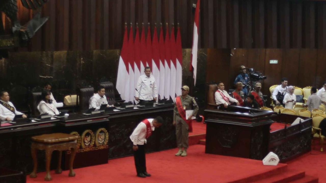 FOTO: Intip Suasana Gladi Kotor Persiapan Pidato Kenegaraan Presiden di Sidang Tahunan MPR 2023