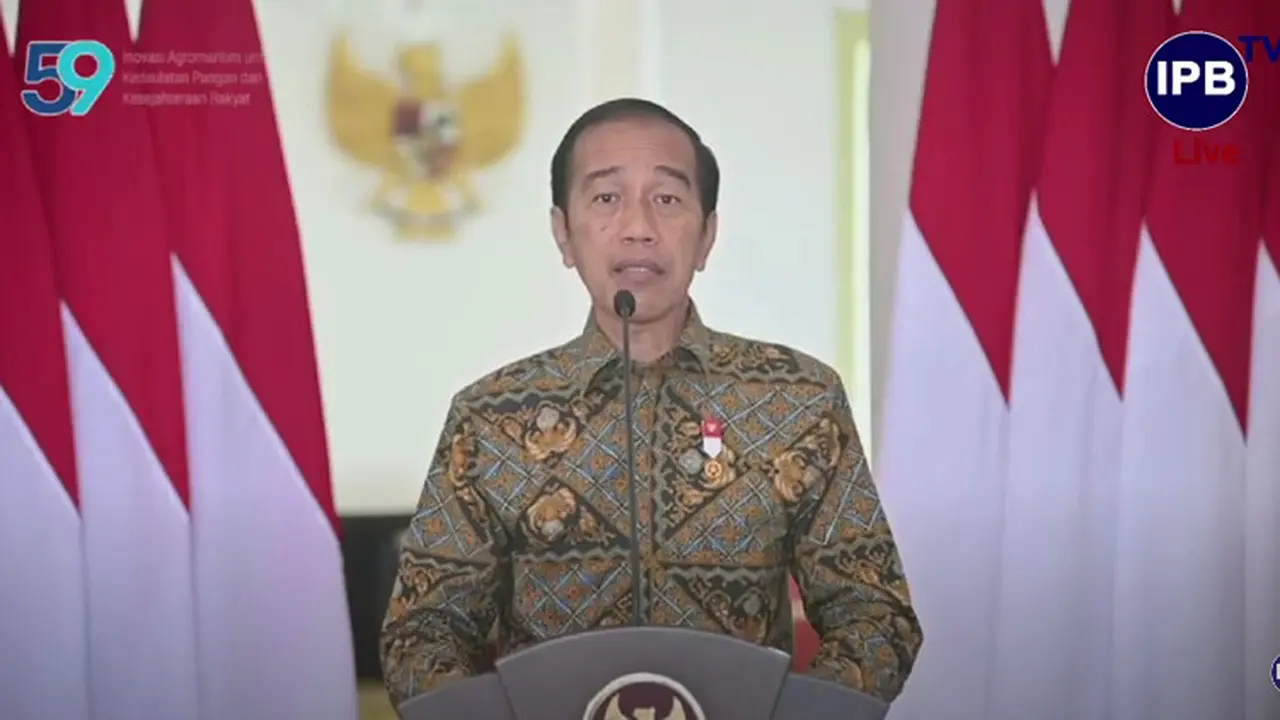 Presiden Jokowi ingatkan  bahwa ada bahaya penyakit zoonosis yang menghadang. Diprediksi kasus zoonosis akan naik di tahun-tahun mendatang. (Foto: Tangkapan Layar Youtube IPB TV)