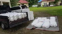 Sejumlah 1.7 Ton Minuman Keras (Miras) Jenis Cap Tikus saat diamankan Polres Bone Bolango (Arfandi Ibrahim/Liputan6.com)