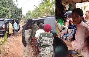 Momen Haru Warga Bantu Persalinan Ibu Hamil di Mobil karena Jalan Rusak