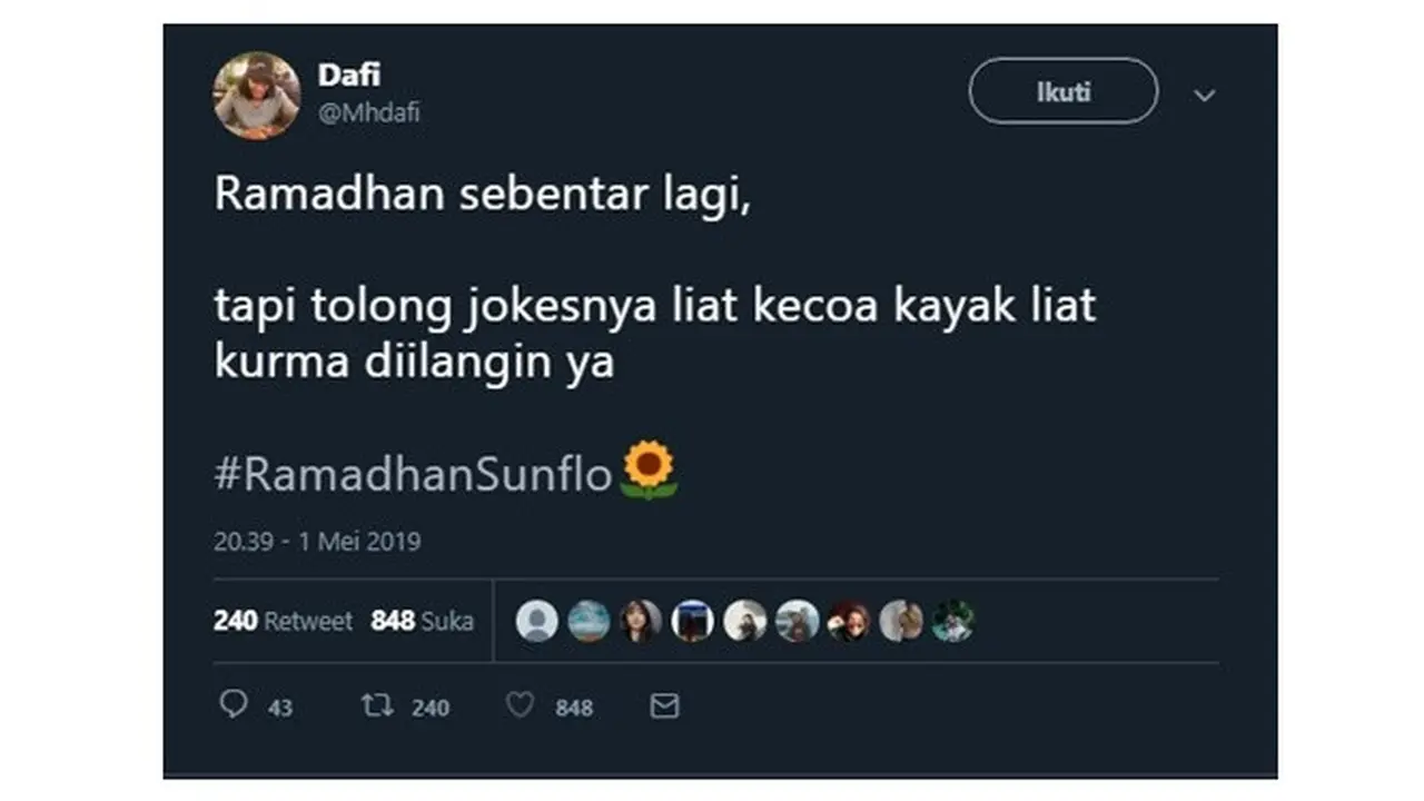 Curhatan Netizen Soal Jokes Saat Bulan Ramadan Ini Kocak Banget
