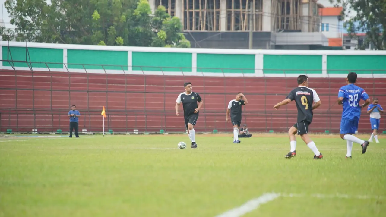 Pertandingan Silaturahmi: Dipimpin Bobby Nasution, Pemko Medan Hajar Tapteng 3-0