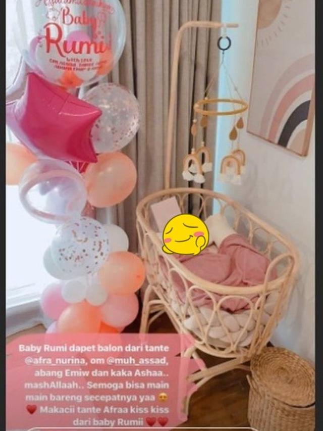 Potret Kamar Bayi Dian Pelangi yang Penuh Balon dan Serba Pink