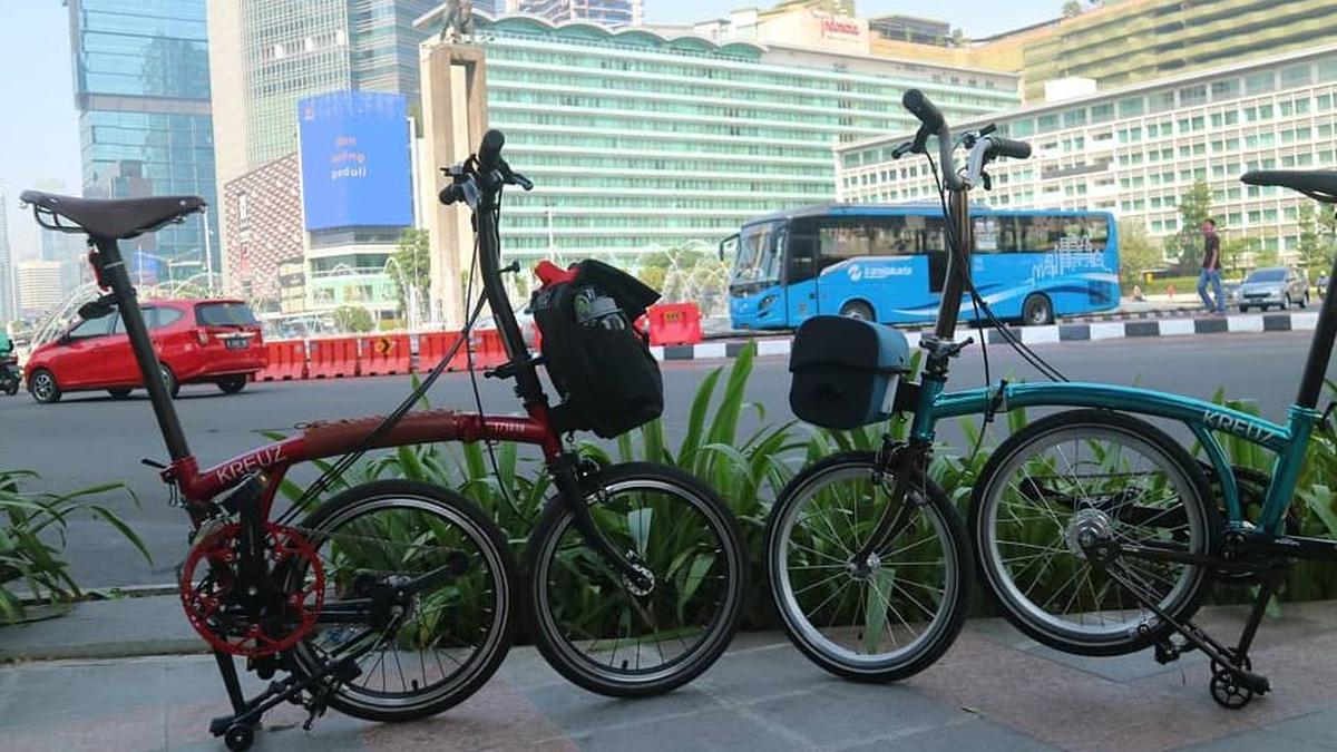 Kreuz folding bike on sale