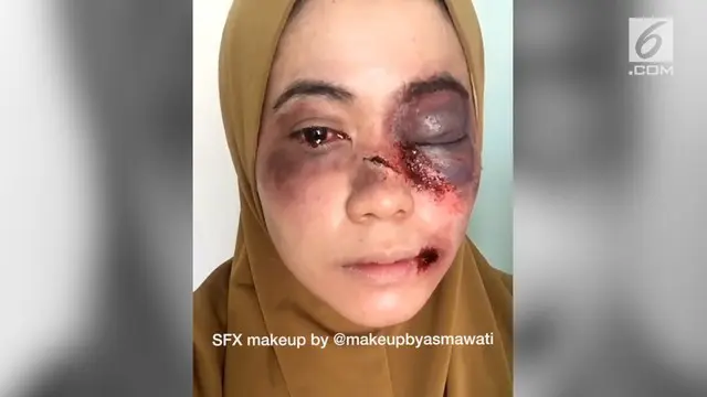 Sebuah akun melampirkan bukti jika memang foto wanita babak belur itu bukan ustazah yang dikabarkan babak belur.