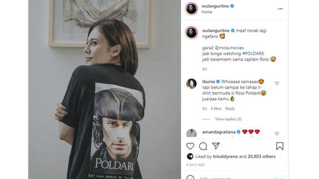 Binge watching Wulan Guritno di Mola