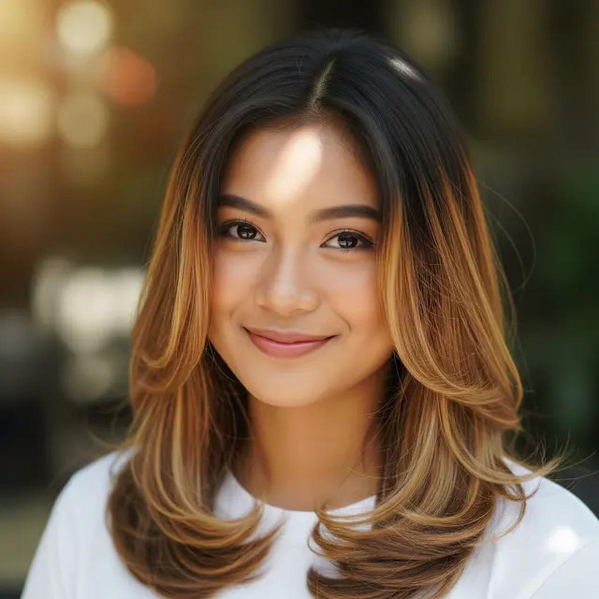 9 Model Rambut Panjang Lurus Belah Tengah Kekinian, Tampil Stylish Setiap Hari