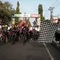 Wakil Bupati Ngawi, H Ony Anwar Harsono membuka Gowes Nusantara di Ngawi (dok: Kemenpora)