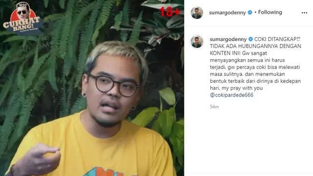 Coki Pardede (Foto: Instagram/@sumargodenny)