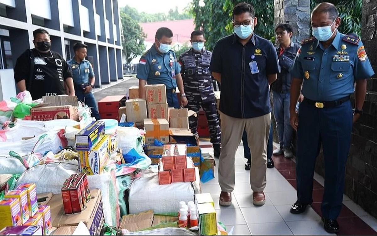 FOTO: TNI Angkatan Laut Gagalkan Penyelundupan Ilegal di Sulawesi Utara