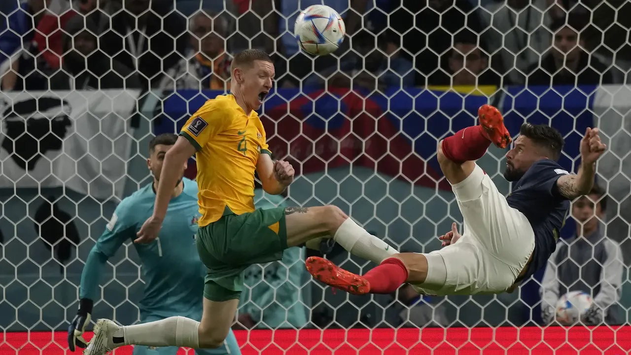 Foto: Aksi Comeback Sempurna Olivier Giroud dkk saat Prancis Bantai Australia di Grup D Piala Dunia 2022