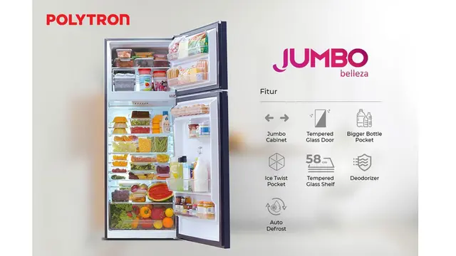Cocok Buat Para Moms yang Suka Simpan Banyak Makanan dan Minuman, Kulkas Satu Ini Tawarkan Banyak Keunggulan