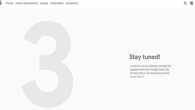 Teaser Google Pixel 3
