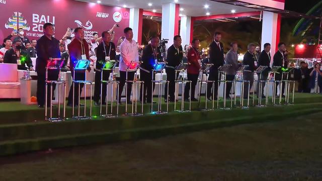 Menteri Pemuda dan Olahraga Republik Indonesia Zainudin Amali membuka Kejuaraan Dunia Esports ke-14 tahun 2022 di Merusaka Nusa Dua, Kabupaten Badung, Bali (2/12) malam (YouTube PB ESI)