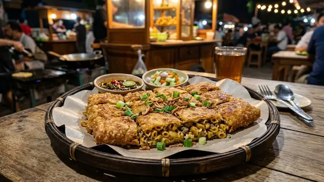 Resep Martabak Makaroni Teflon/AI Generated