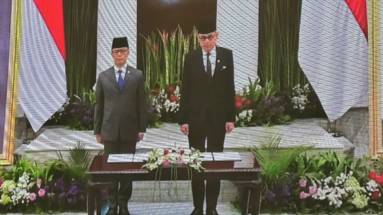 Serah terima jabatan (sertijab) Menteri Luar Negeri (Menlu)
