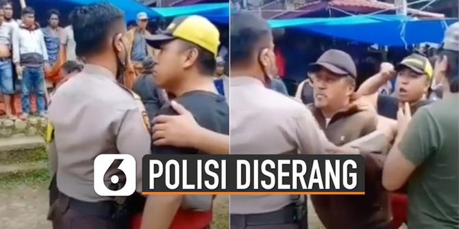VIDEO: Hendak Bubarkan Judi Sabung Ayam, Polisi Ini Diserang Bandar