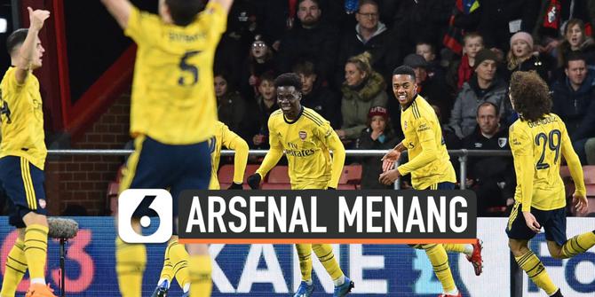 VIDEO: Dominasi Permainan, Arsenal Sikat Bournemeouth 2-1