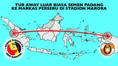 Video perjalanan dan estimasi biaya klub Semen Padang ke markas Perseru Serui di stadion Marora Serui pada laga Torabika Soccer Championship.