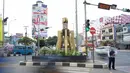 Kondisi lalu lintas di lampu merah persimpangan Ramanda, Depok, Jawa Barat, Rabu (14/8/2019). Lampu merah tersebut nantinya akan menjadi lokasi pemutaran lagu berjudul Tiblantas yang dinyanyikan Wali Kota Depok Mohammad Idris. (Liputan6.com/Immanuel Antonius)