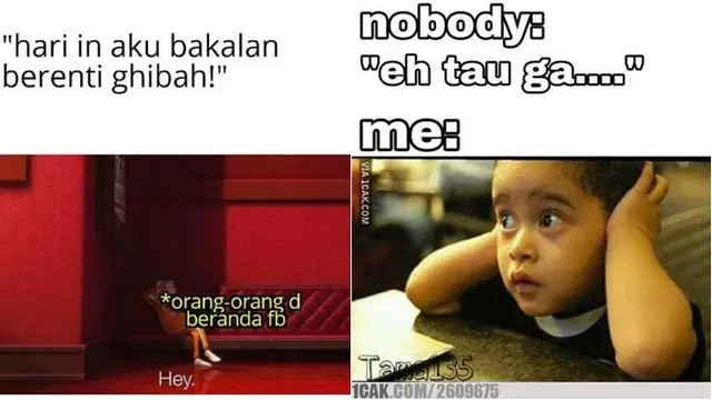 7 Meme Kocak Orang Gibah Ini Bikin Senyum Tipis Hot