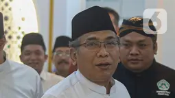 Meski lawatan kelimanya ke Israel bukan atas nama PBNU, Gus Yahya tetap meminta maaf kepada masyarakat. (Liputan6.com/Angga Yuniar)