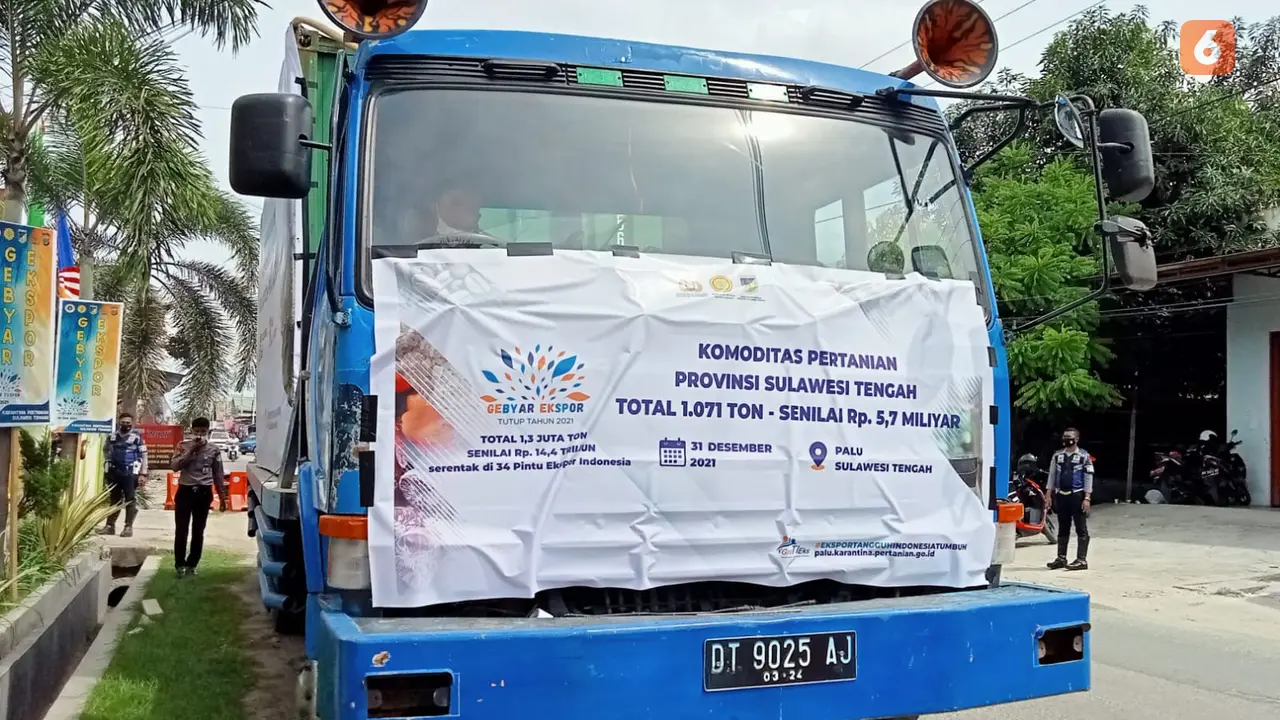 ekspor komoditas pertanian Sulteng