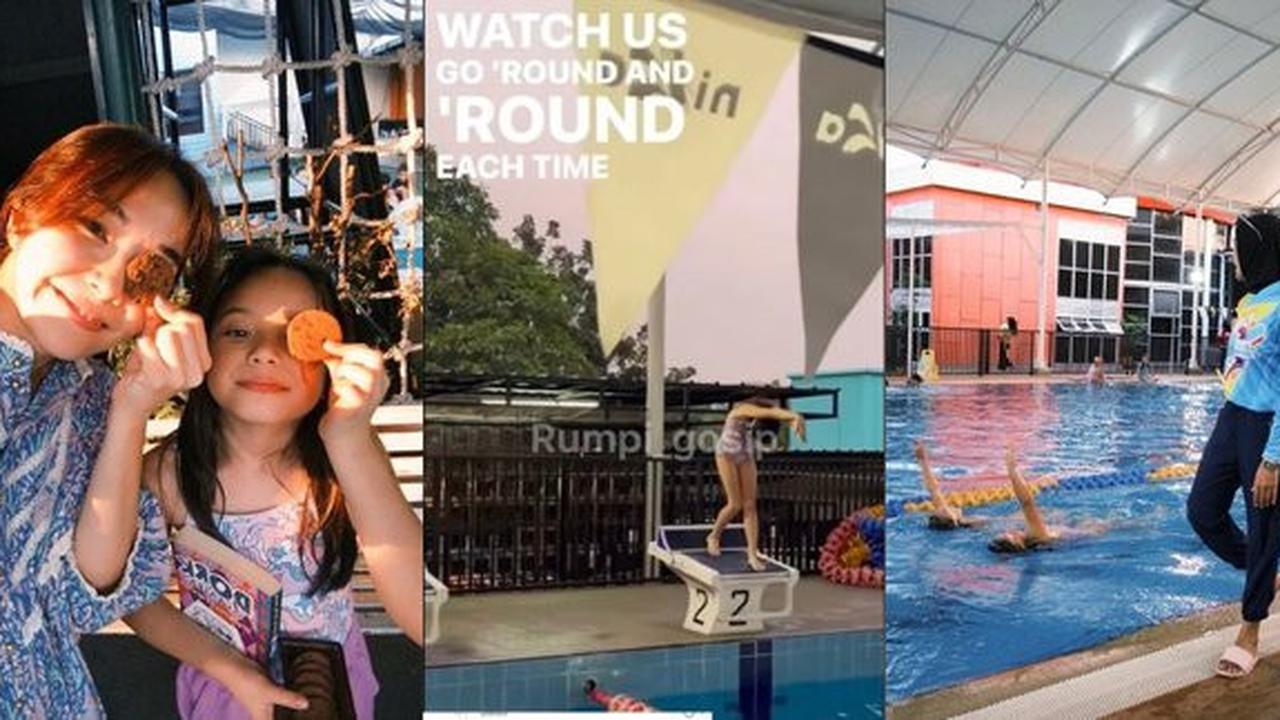 8 Potret Gempi Tunjukkan Bakatnya Berenang - Netizen: Apa sih yang Gak Bisa Dia Lakukan?
