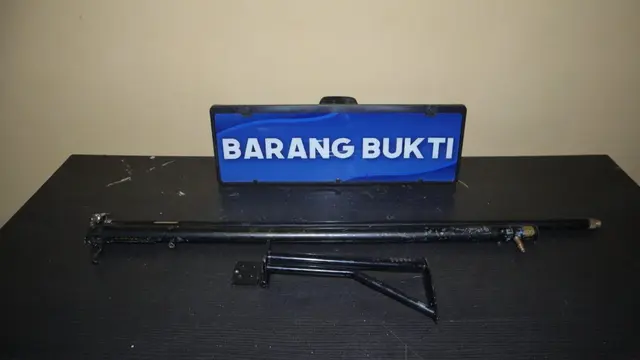 Senjata milik pelaku