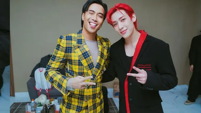 Vidi Aldiano dan BamBam GOT7 (Instagram/vidialdiano)