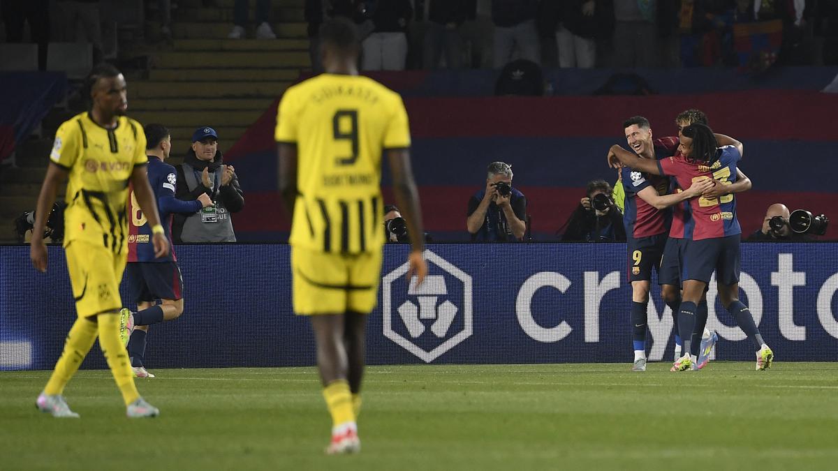 Hasil Liga Champions: Barcelona Lumat Borussia Dortmund 4 Gol, PSG Bungkam Aston Villa