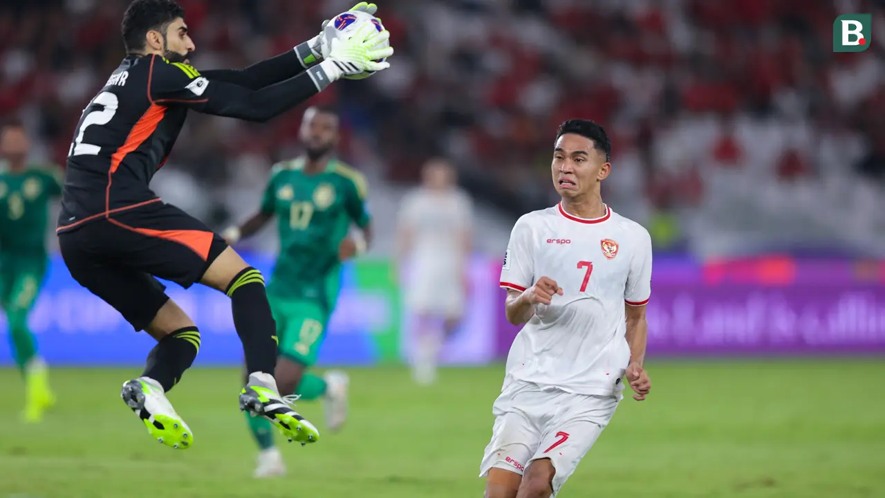 Foto: Parade Aksi Marselino Ferdinan Saat Timnas Taklukkan Arab Saudi, Borong 2 Gol Bungkam Haters