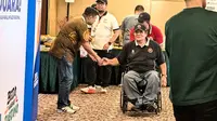 Ketua Umum NPCI Senny Marbun harap Peparnas 2024 Jadi Sarana Menyadarkan Masyarakat Bahwa Penyandang Disabilitas Mampu Mengukir Prestasi, Solo (8/10/2024). Foto: Liputan6.com/Ade Nasihudin.