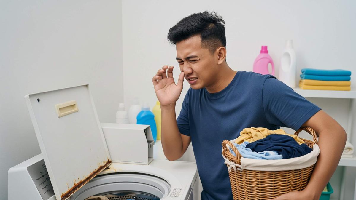 Mesin Cuci Bau? Ini 7 Penyebab Utama dan 5 Cara Membersihkannya agar Pakaian Selalu Segar