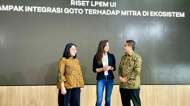 Konferensi pers Riset LPEM UI Goto