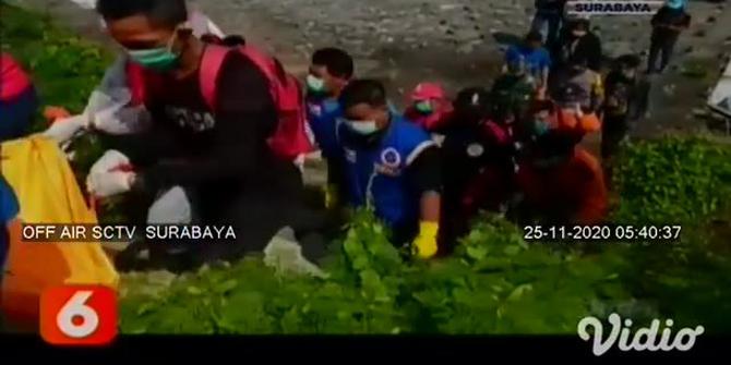 VIDEO: Warga Temukan Jasad Seorang Wanita Mengapung di Sungai Brantas