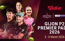 Jadwal Live Streaming Gijon P2 Premier Padel 2026, Eksklusif di Vidio