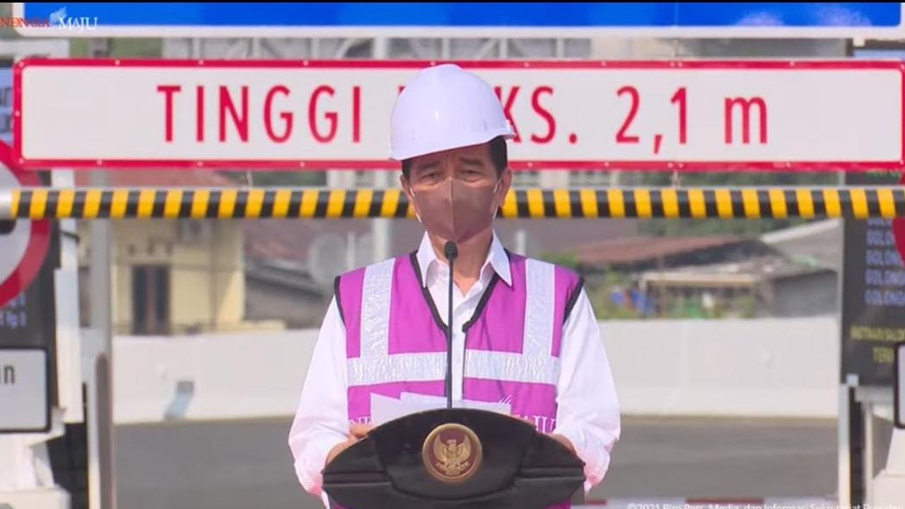 Presiden Jokowi resmikan enam ruas Jalan Tol Dalam Kota Jakarta, segmen Kelapa Gading-Pulo Gebang.