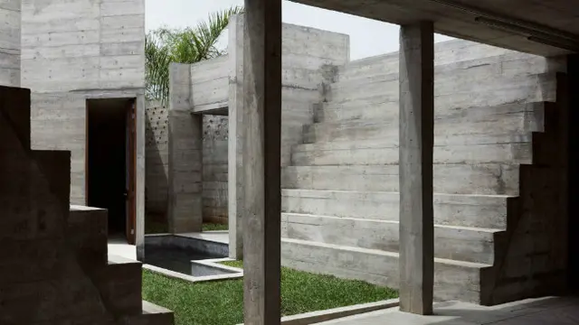 Keren, rumah liburan modern ini mengadaptasi rancangan suku Aztec.