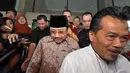 Mantan Sekjen Kementerian ESDM, Waryono Karno kembali diperiksa KPK sebagai tersangka, Jakarta, Jumat (12/12/2014). (Liputan6.com/Miftahul Hayat)