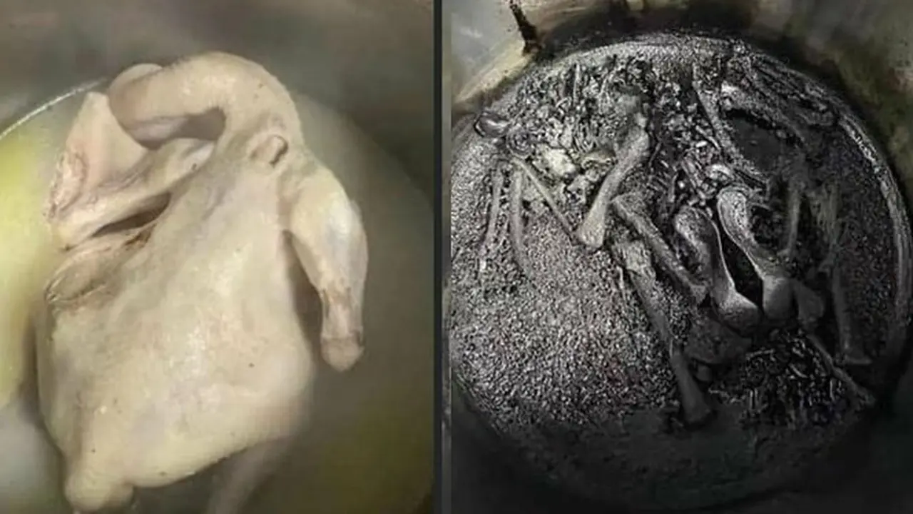 6 Potret Masakan Gosong Maksimal, Netizen Sebut Terbakar Api Neraka