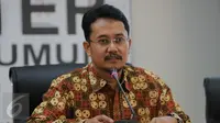 Komisioner KPU, Ferry Kurnia Rizkiyansyah saat peluncuran Apps Challenge Code For Vote 4.0. terkait Pilkada Serentak 2015 di Kantor KPU, Jakarta, Rabu (28/10/2015). (Liputan6.com/Faizal Fanani)