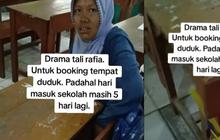 Demi Anak Dapat Barisan Depan di Kelas, Emak-emak Totalitas 'Booking' Kursi Pakai Rafia