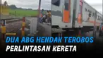 Selalu hati-hati saat berkendara di manapun, termasuk di perlintasan kereta.