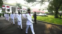 Bedanya Formasi Barisan Paskibraka Nasional 2021 yang Bertugas di Istana Negara