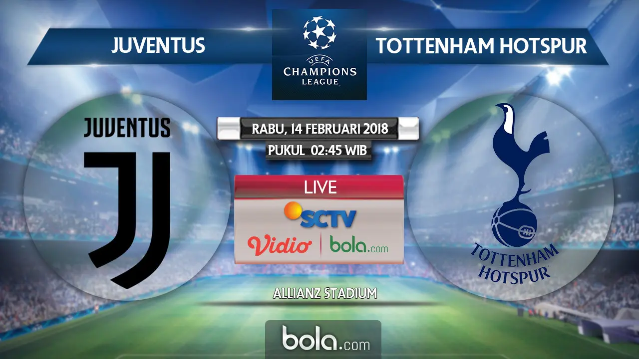 Head to Head Juventus Vs Tottenham Hotspur
