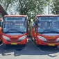 Bus Transjateng koridor Solo-Sangiran-Sumberlawang mulai beroperasi hari ini, Kamis (1/9).(Liputan6.com/Fajar Abrori)