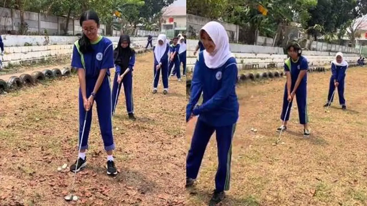 Viral, Siswa Praktik Olahraga Main Golf Ini Bikin Generasi 90-an Geleng Kepala