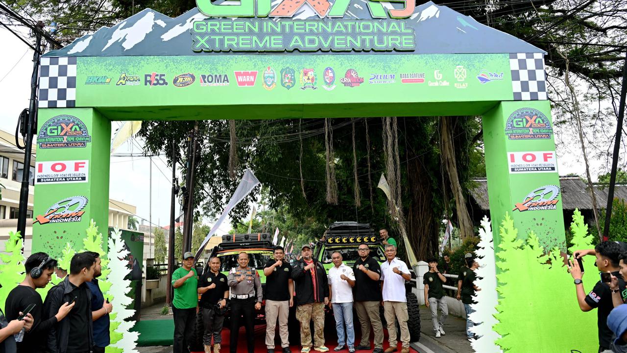 Gubernur Sumut Muhammad Bobby Afif Nasution  melepas peserta Green International Xtreme Adventure (GIXA) 2025