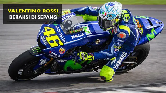 Berikut aksi Valentino Rossi saat menjalani tes pramusim MotoGP 2017 di sirkuit Sepang, Malaysia.